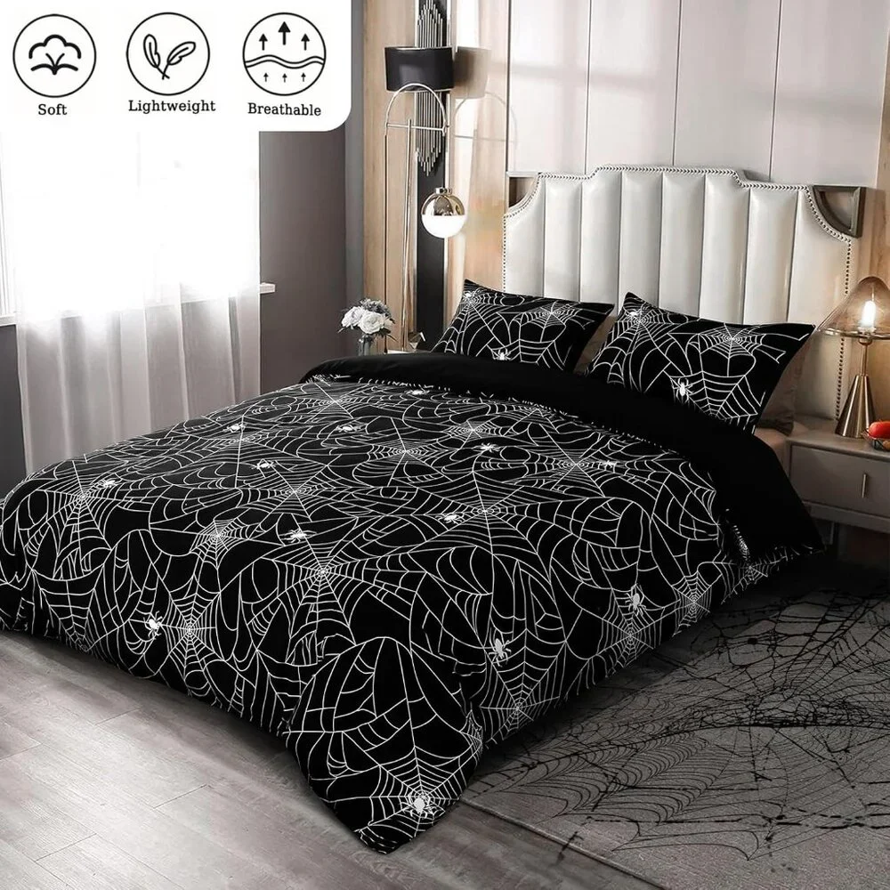3 Piece Halloween Duvet Cover Queen Size
